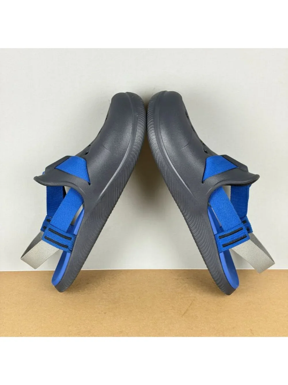 Chaco Chillos Clog Sandals Slingback Mens 10 Gray Blue Casual Outdoor Adjustable